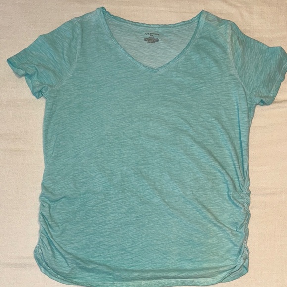 👚 Lane Bryant V-Neck Tee – Turquoise, Size 14/16 - Picture 1 of 6